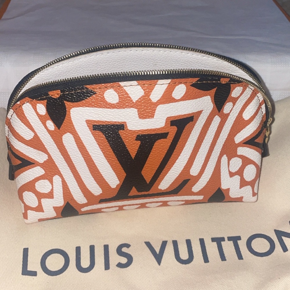 Louis Vuitton Cosmetic Pouch Limited Edition Crafty Monogram Giant
